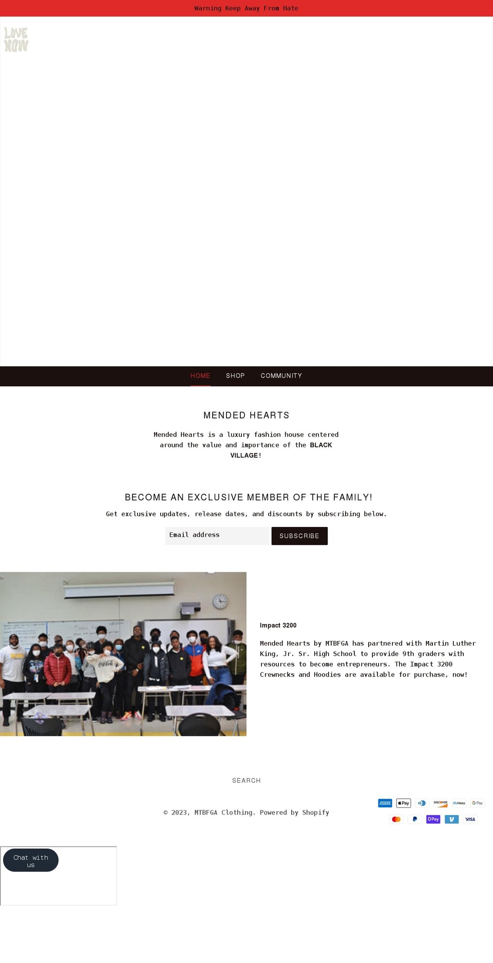 mtbfga.com shopify website screenshot