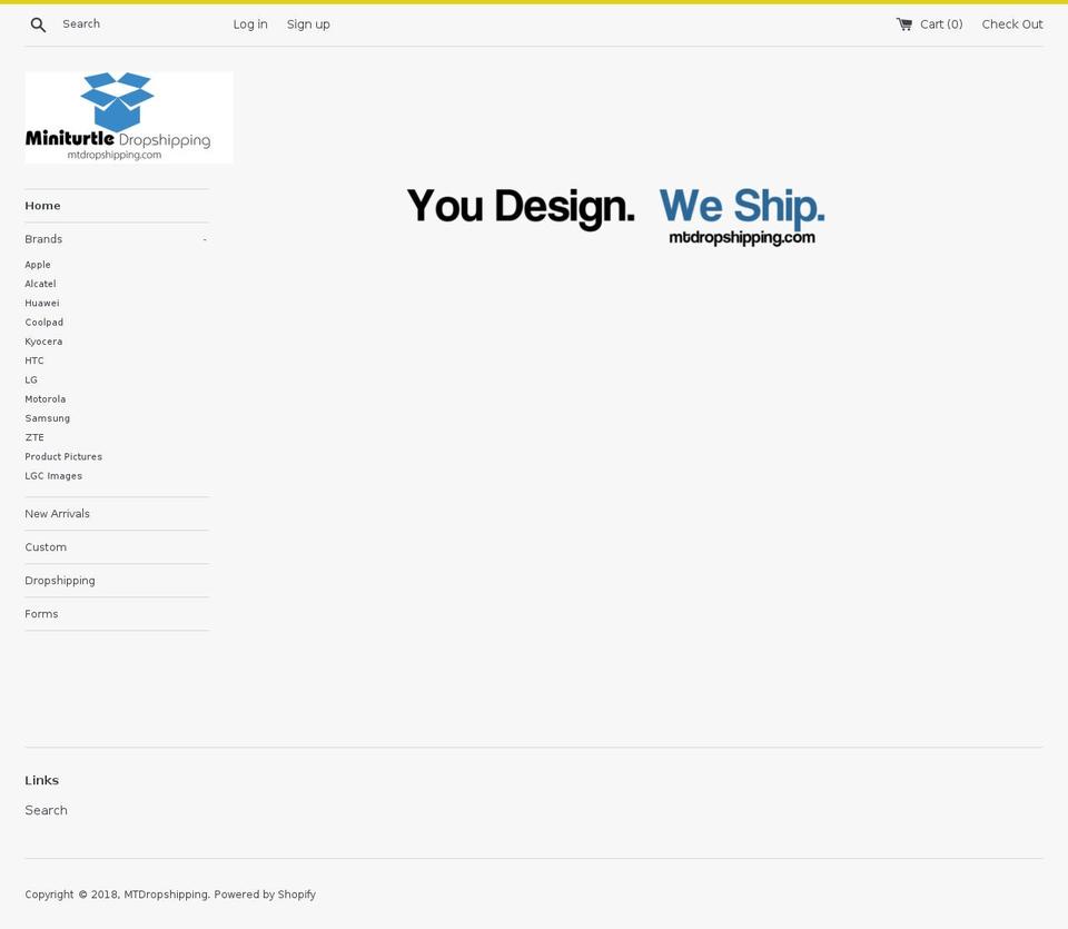 mtdropshipping.com — Shopify storefront screenshot