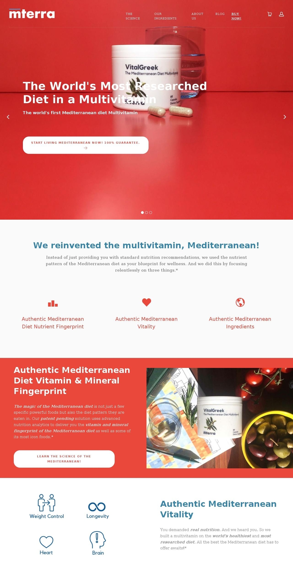 mterrahealth.com — Shopify storefront screenshot