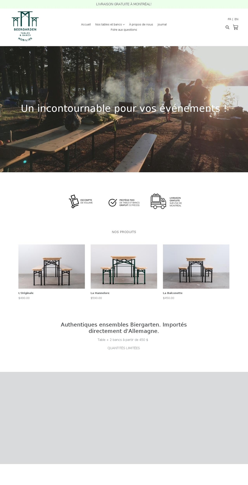 mtlbeergarden.com shopify website screenshot