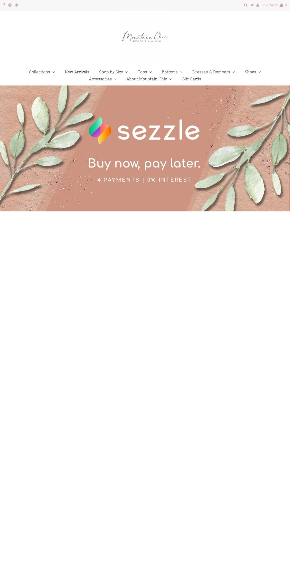 mtnchicboutique.com shopify website screenshot