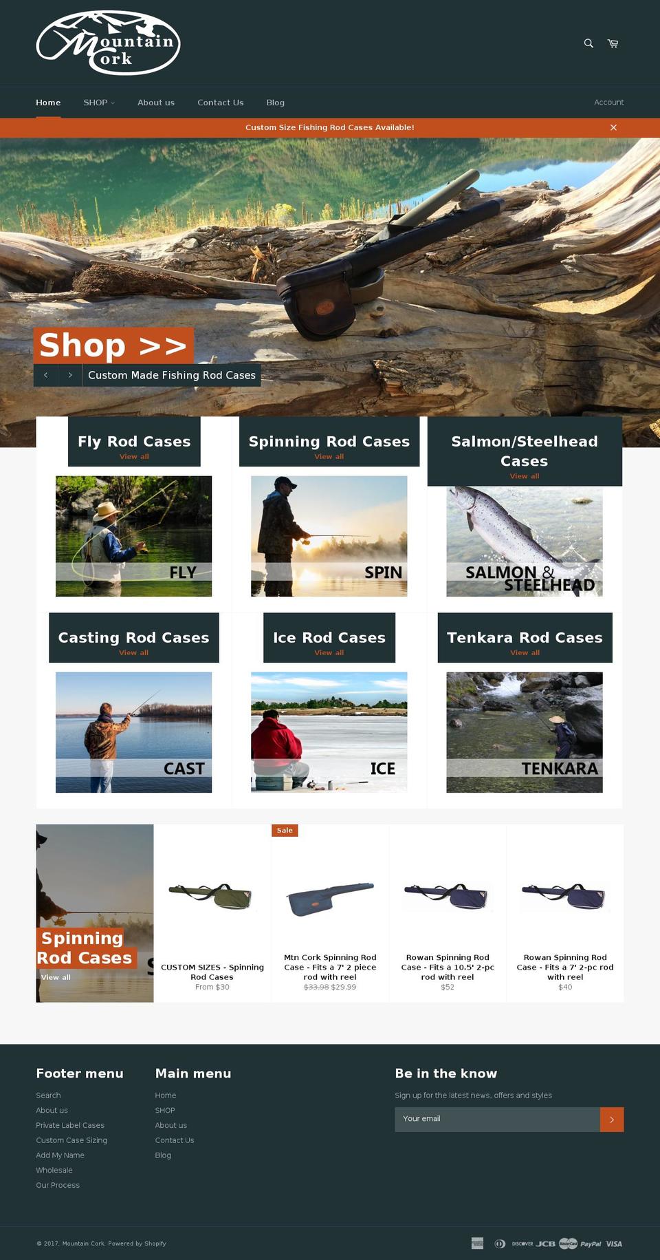 mtncork.com shopify website screenshot