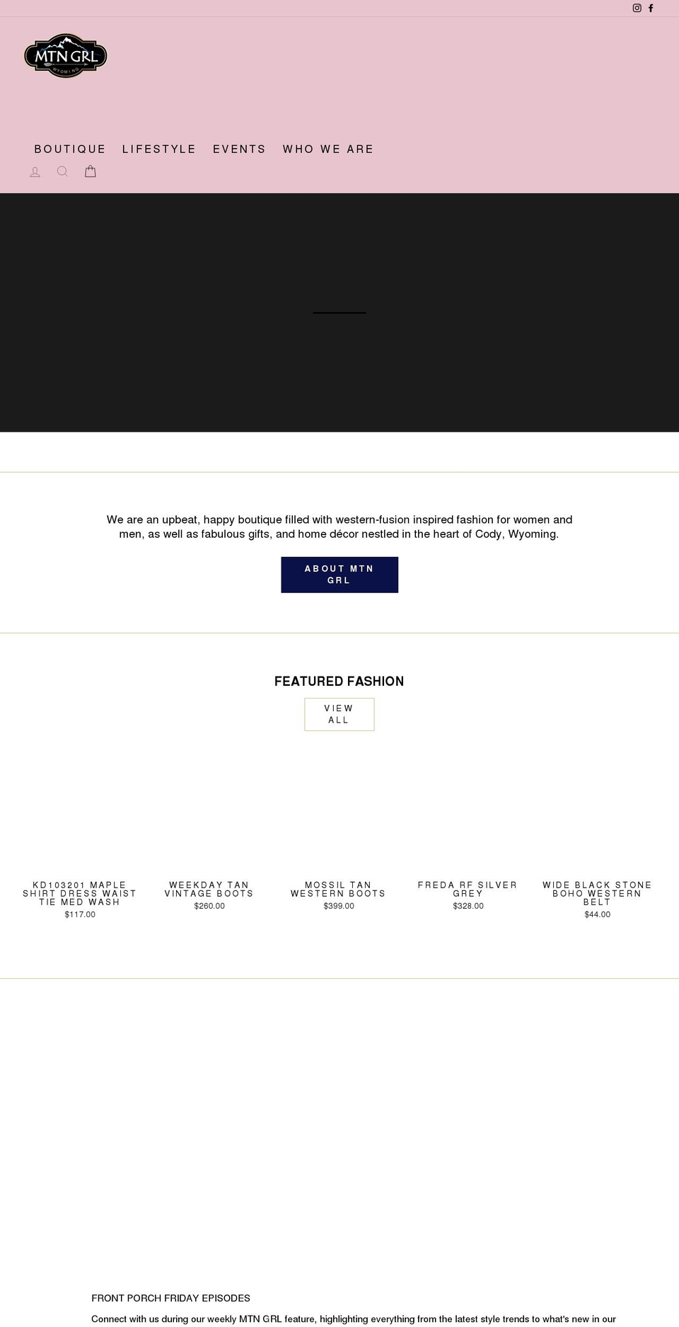 mtngrlwyo.com shopify website screenshot