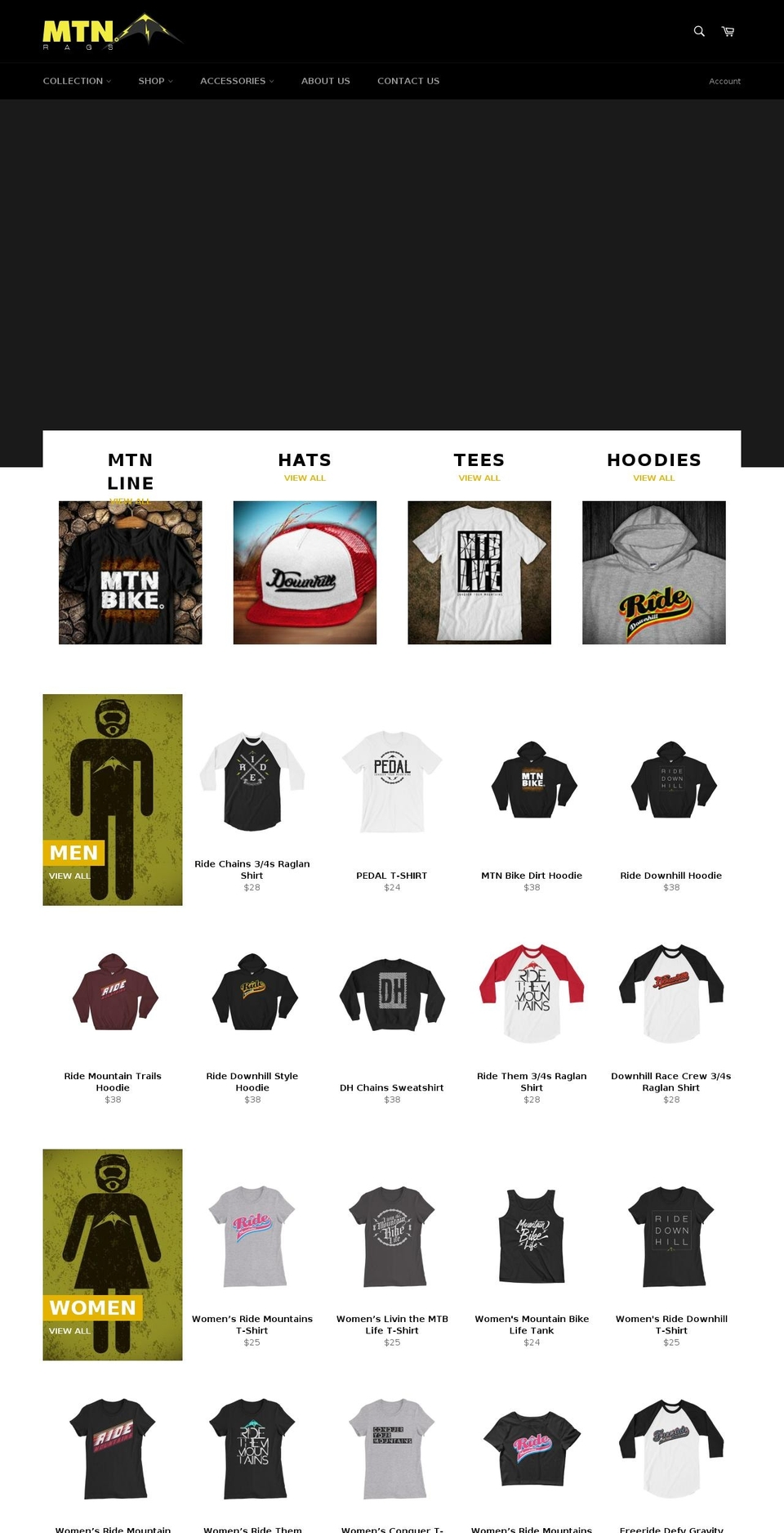mtnrags.com — Shopify storefront screenshot