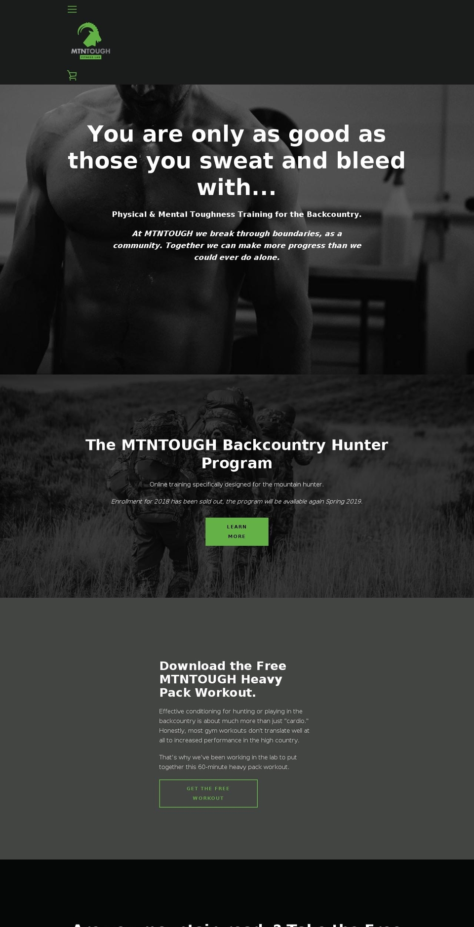 mtntough.com shopify website screenshot