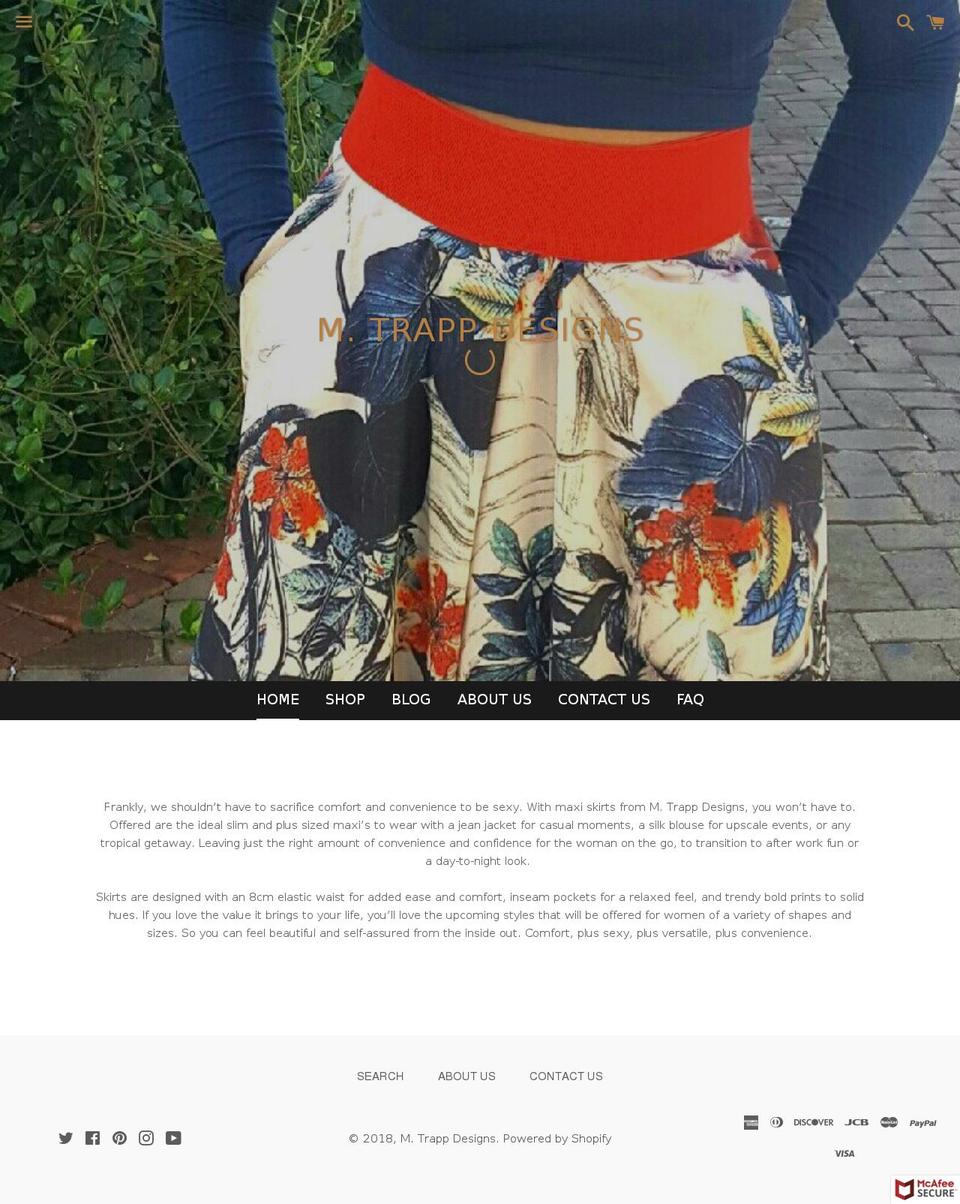 mtrappdesigns.com — Shopify storefront screenshot