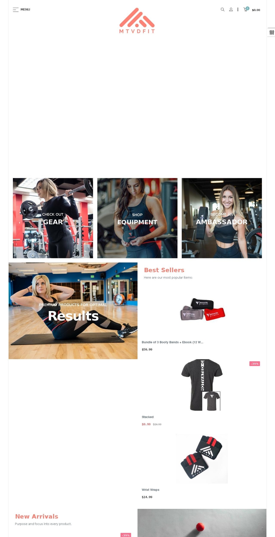 mtvdfit.com shopify website screenshot