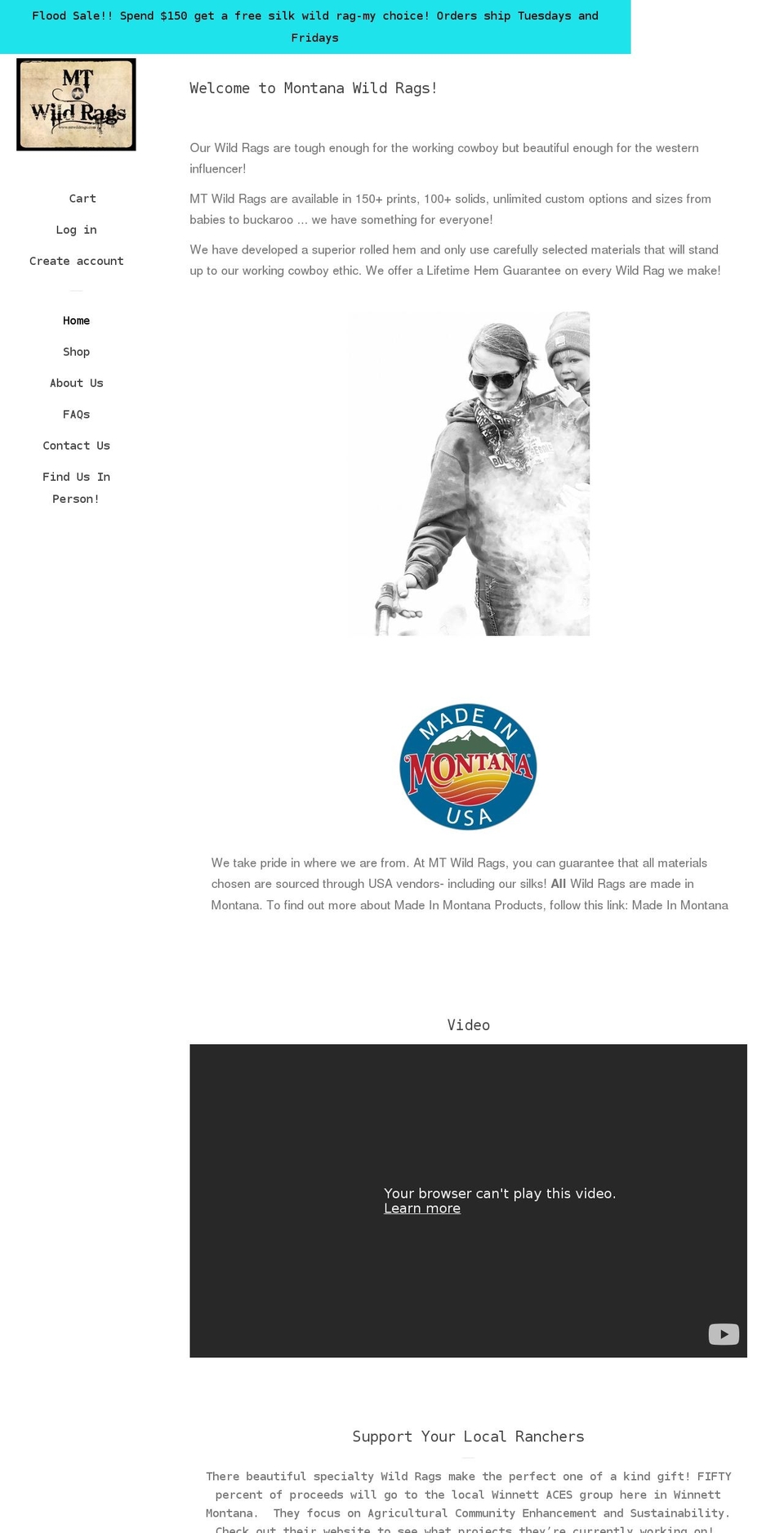Pop with Installments message Shopify theme site example mtwildrags.com