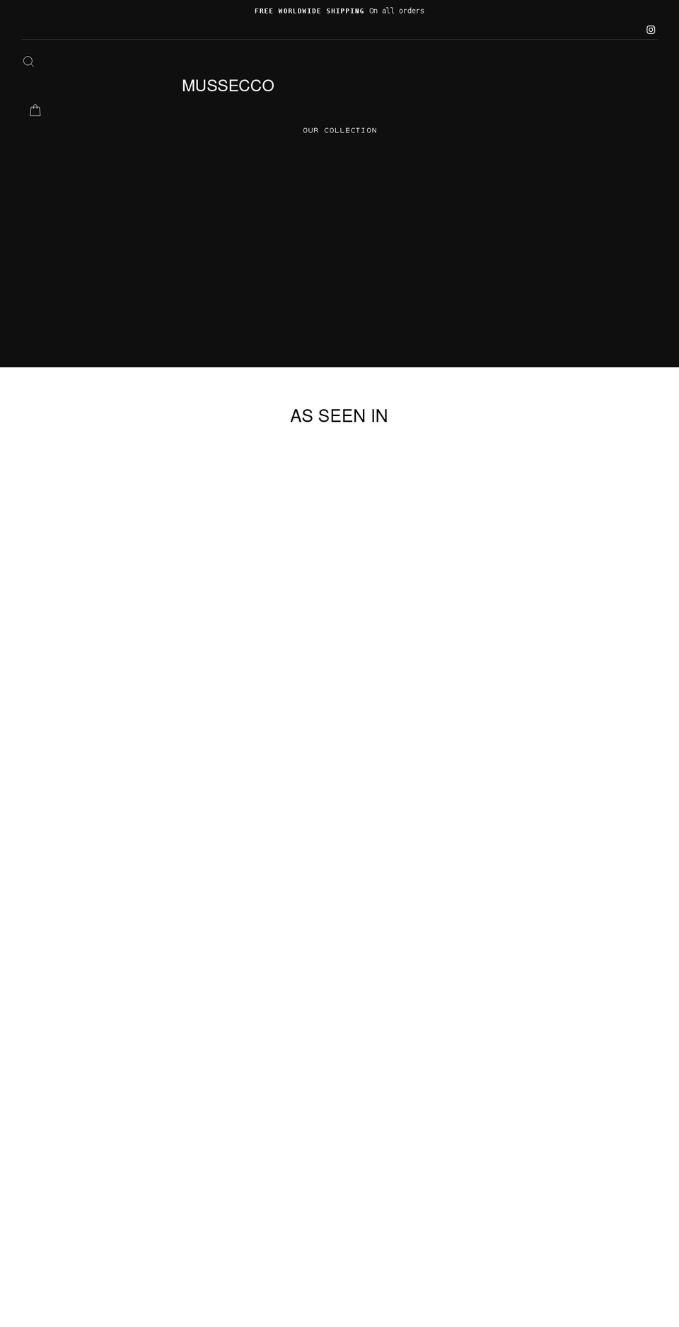 muaeclothing.com shopify website screenshot