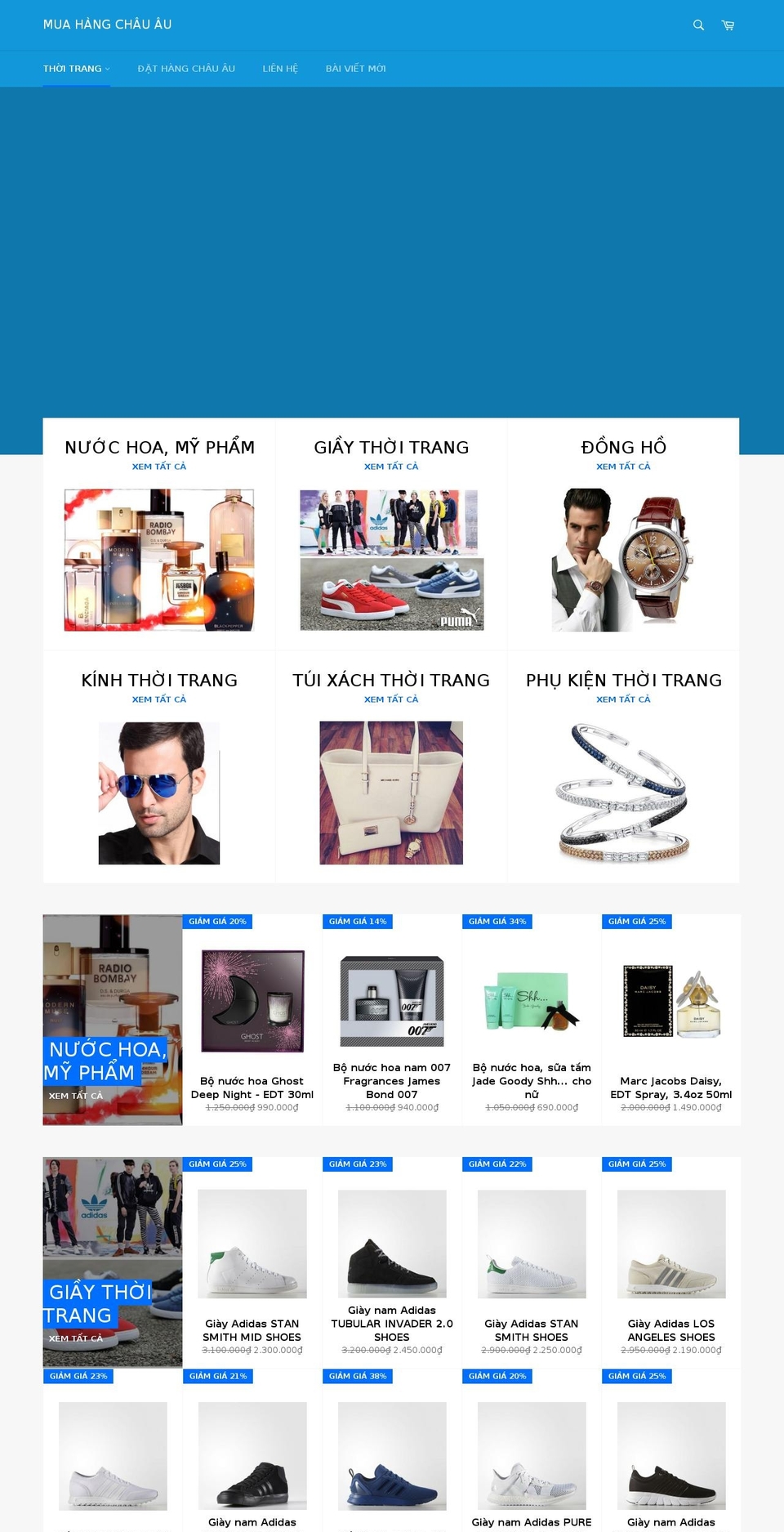 muahangchauau.com shopify website screenshot
