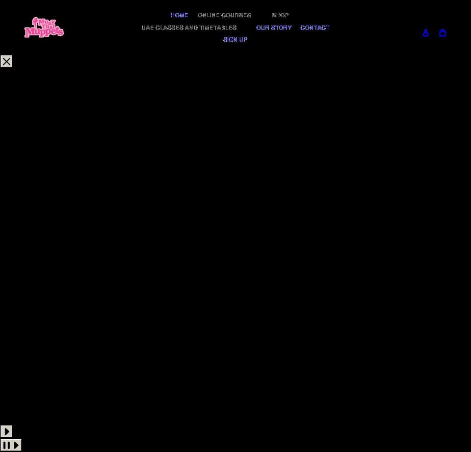 muaythaimuppetsmasterclass.com shopify website screenshot