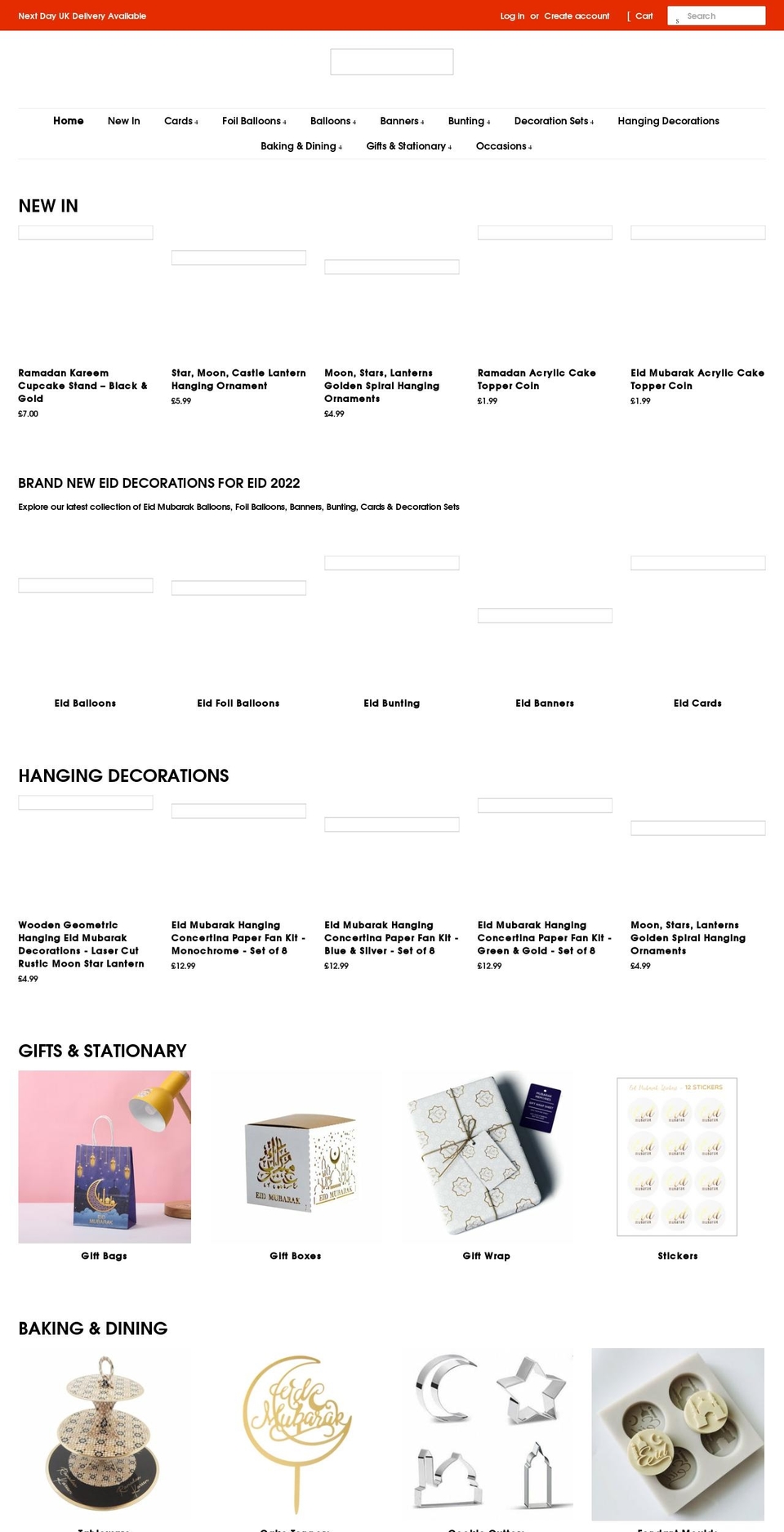 mubarakmemories.com shopify website screenshot