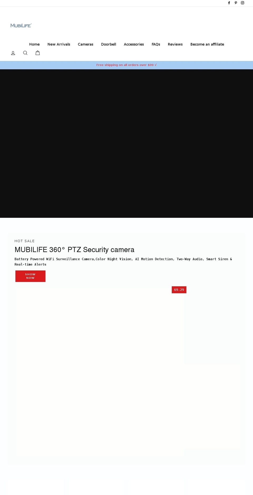 mubilife.net shopify website screenshot