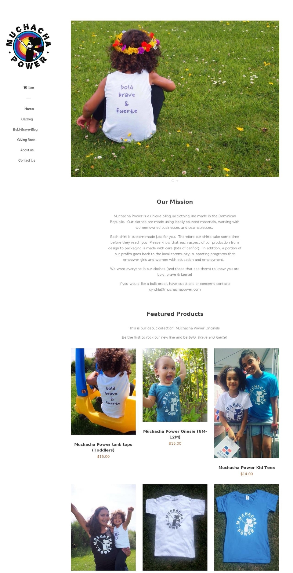 muchachapower.com shopify website screenshot