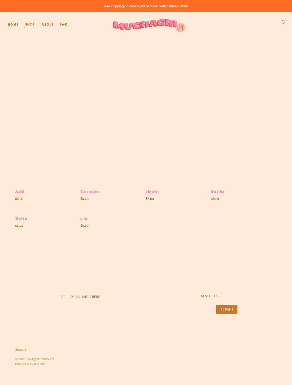 muchachi.com shopify website screenshot