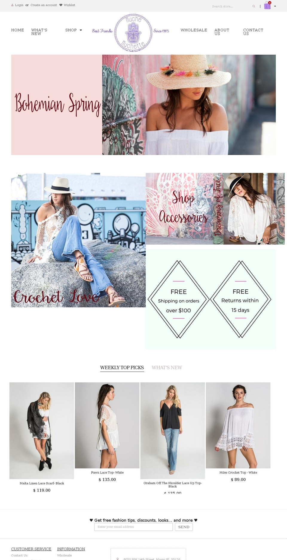 muche-et-muchette.com shopify website screenshot