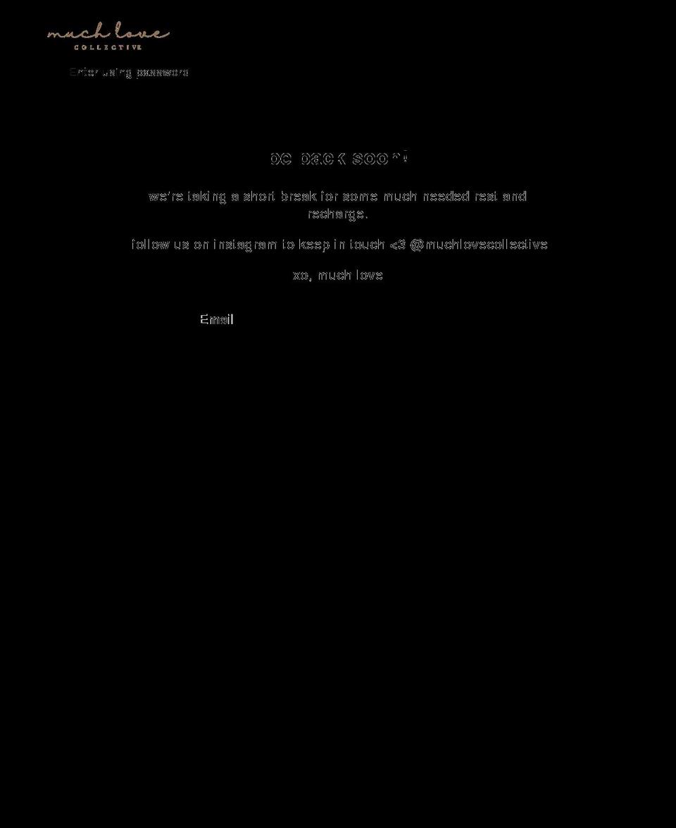 muchlovecollective.com shopify website screenshot