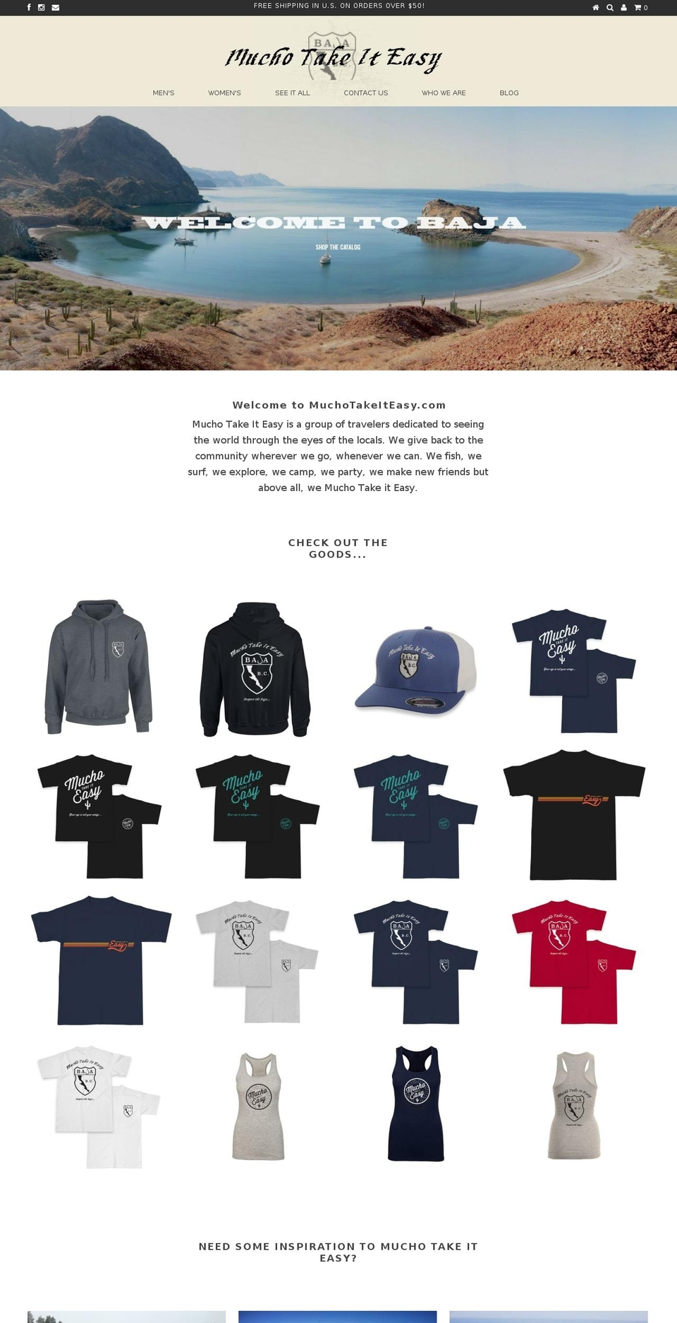 muchotakeiteasy.com shopify website screenshot