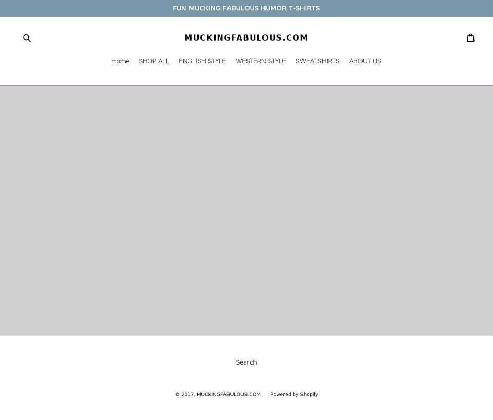 muckingfabulous.com shopify website screenshot