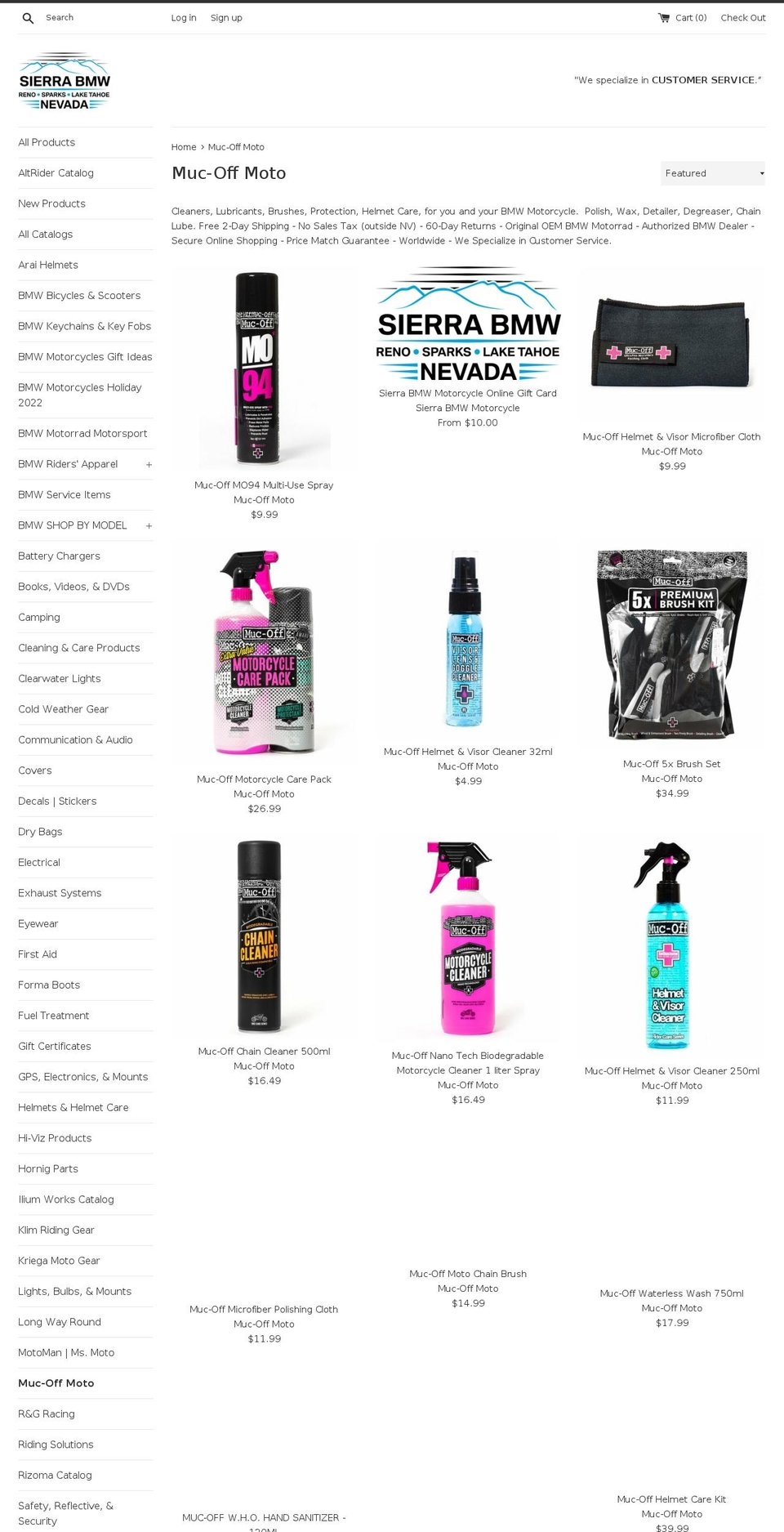 mucoffmoto.com — Shopify storefront screenshot