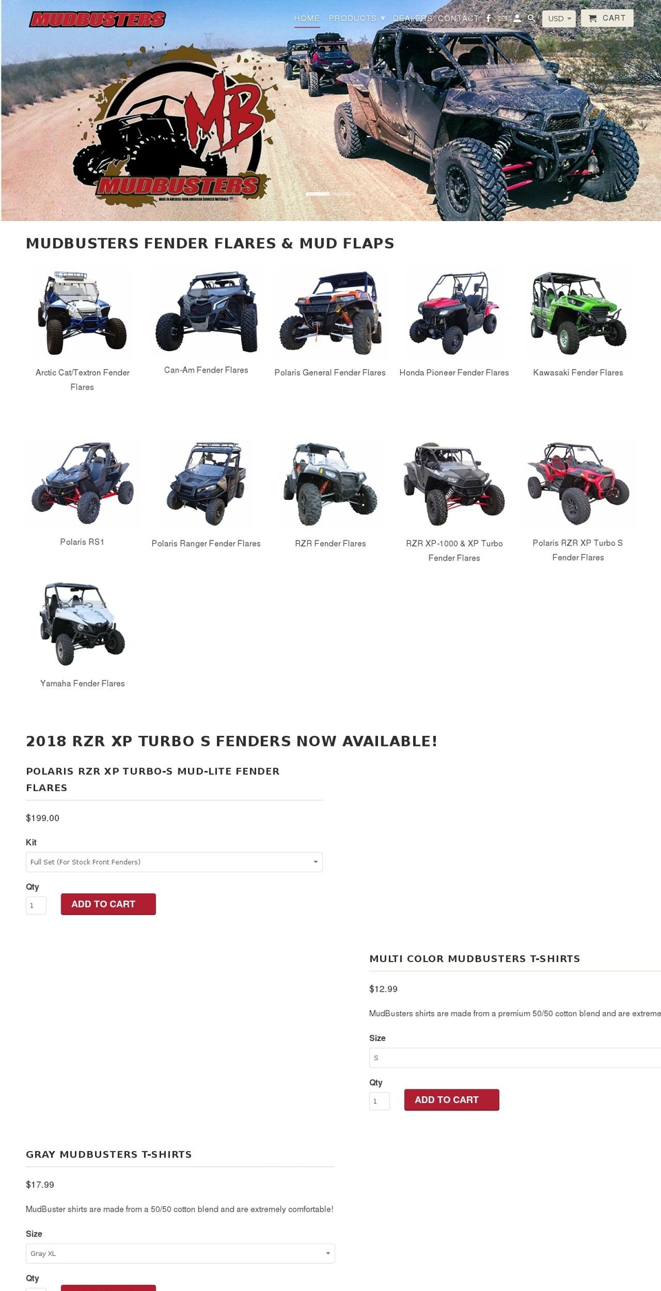 mud-busters.com shopify website screenshot