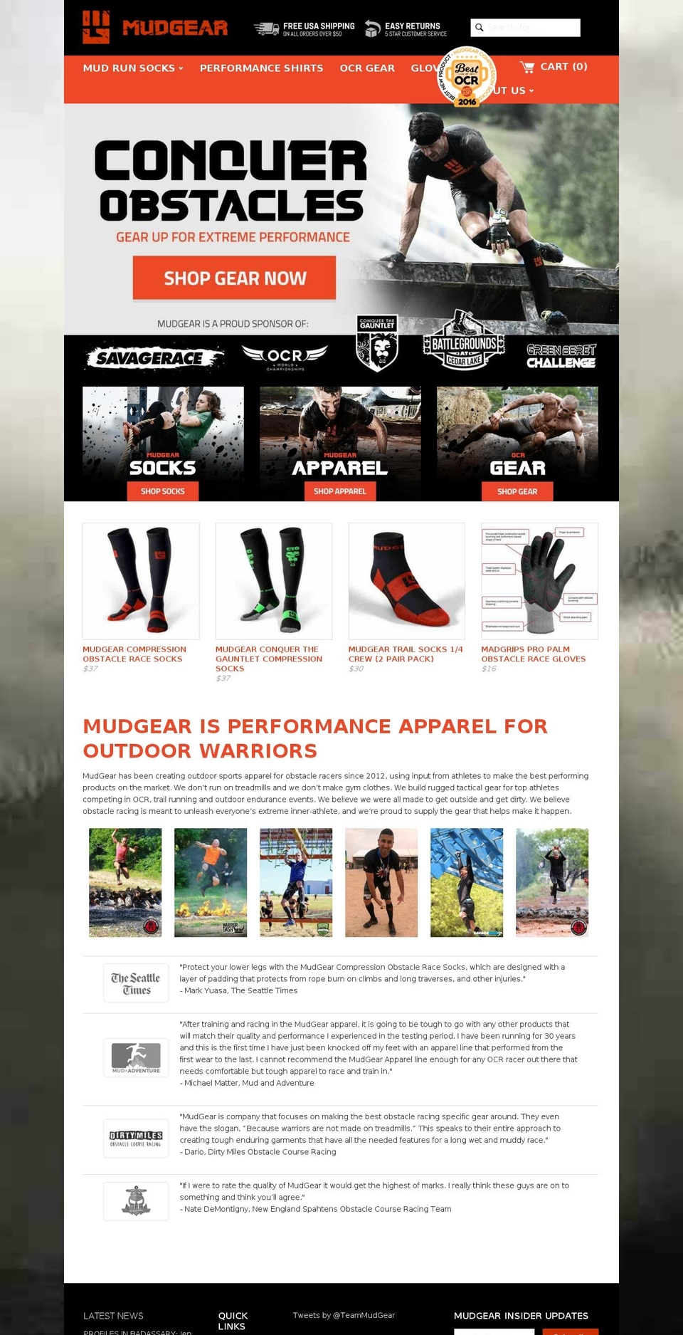 MudGear - LIVE Shopify theme site example mud-gear.com
