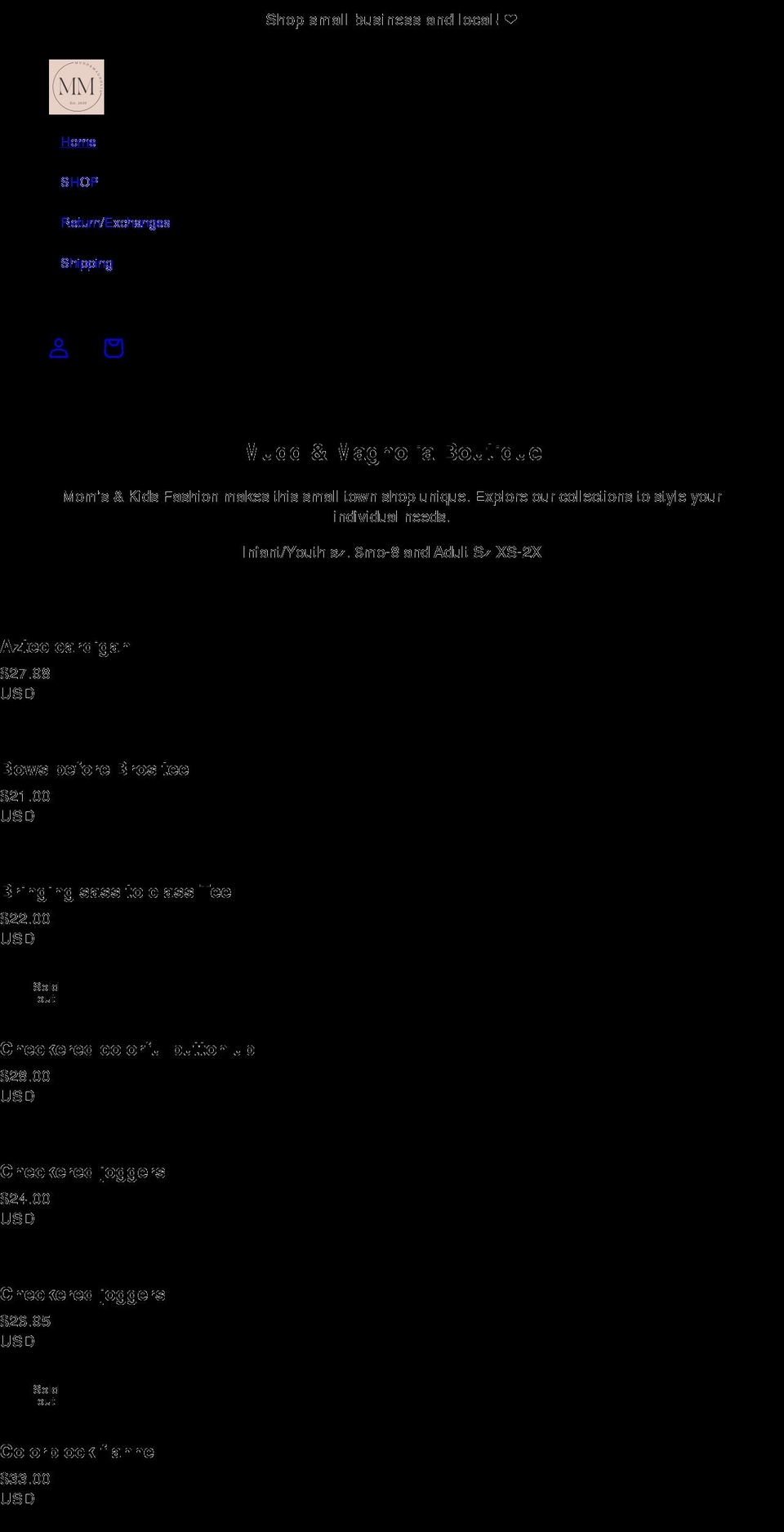 muddandmagnolia.com shopify website screenshot