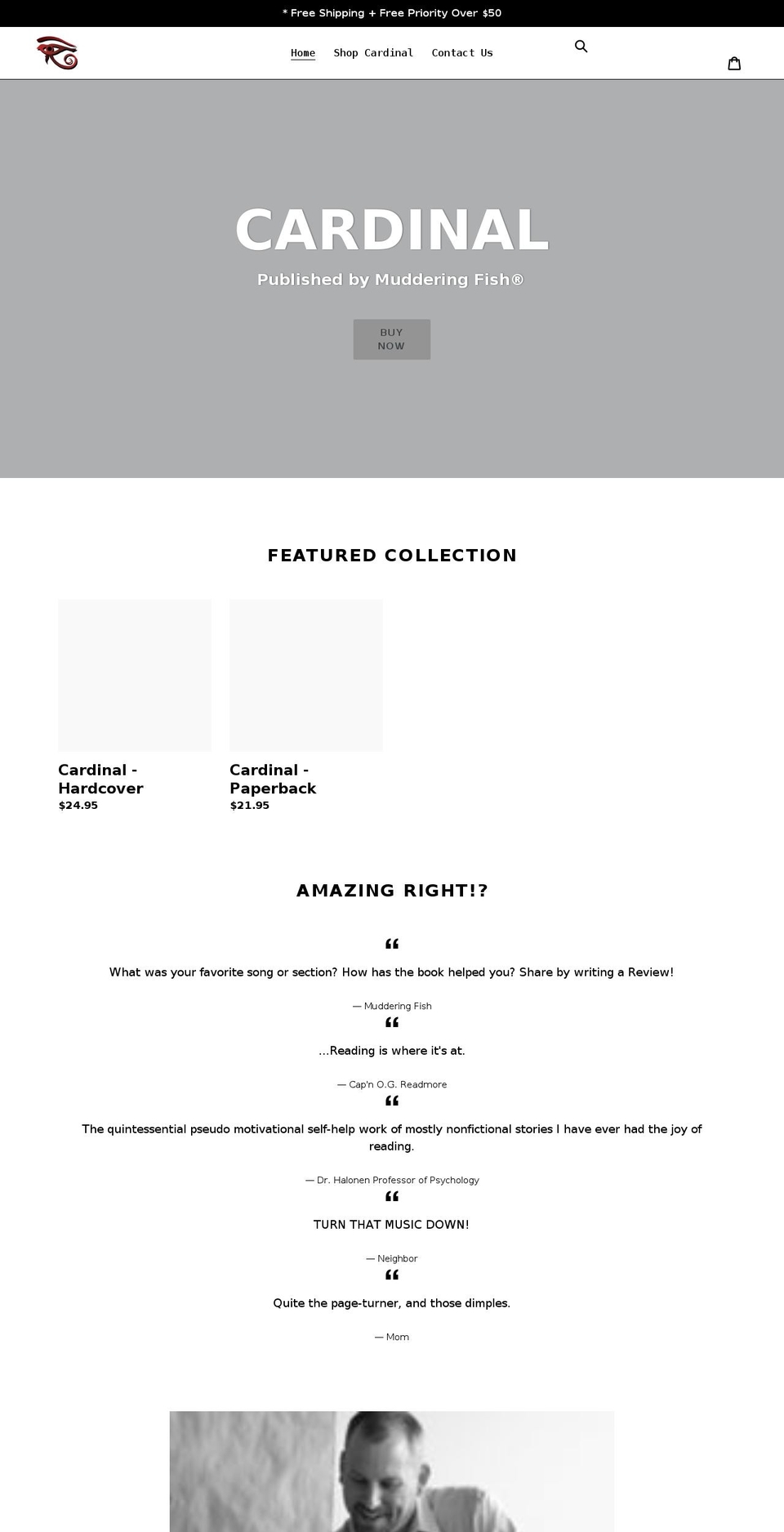 mudderingfish.com shopify website screenshot