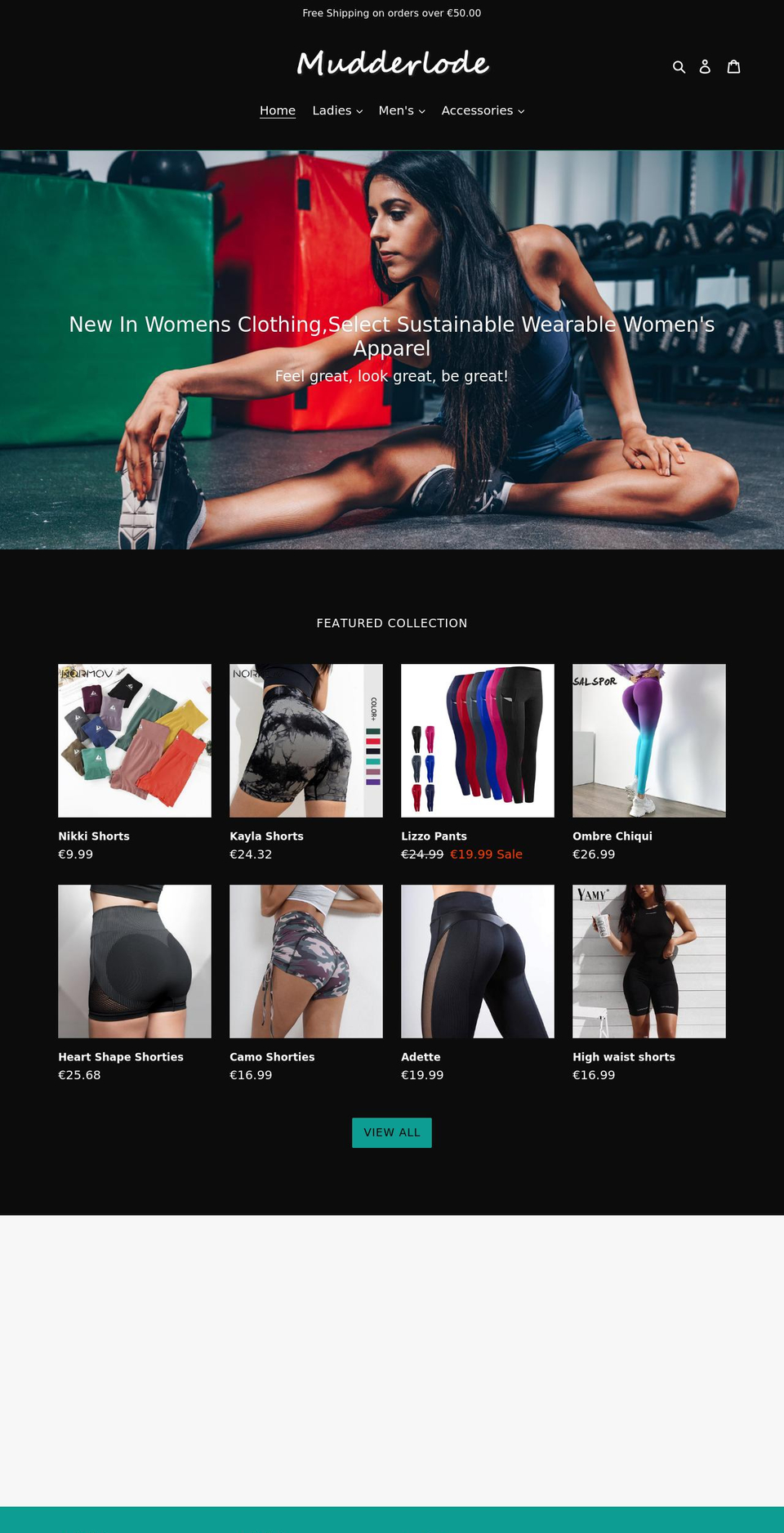 mudderlode.com shopify website screenshot