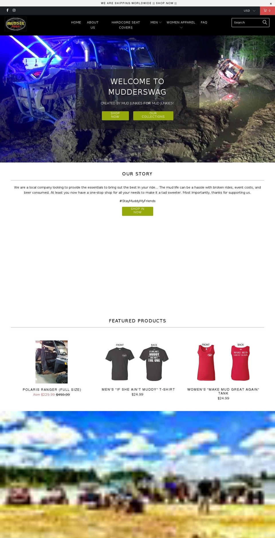 mudderswag.com — Shopify storefront screenshot