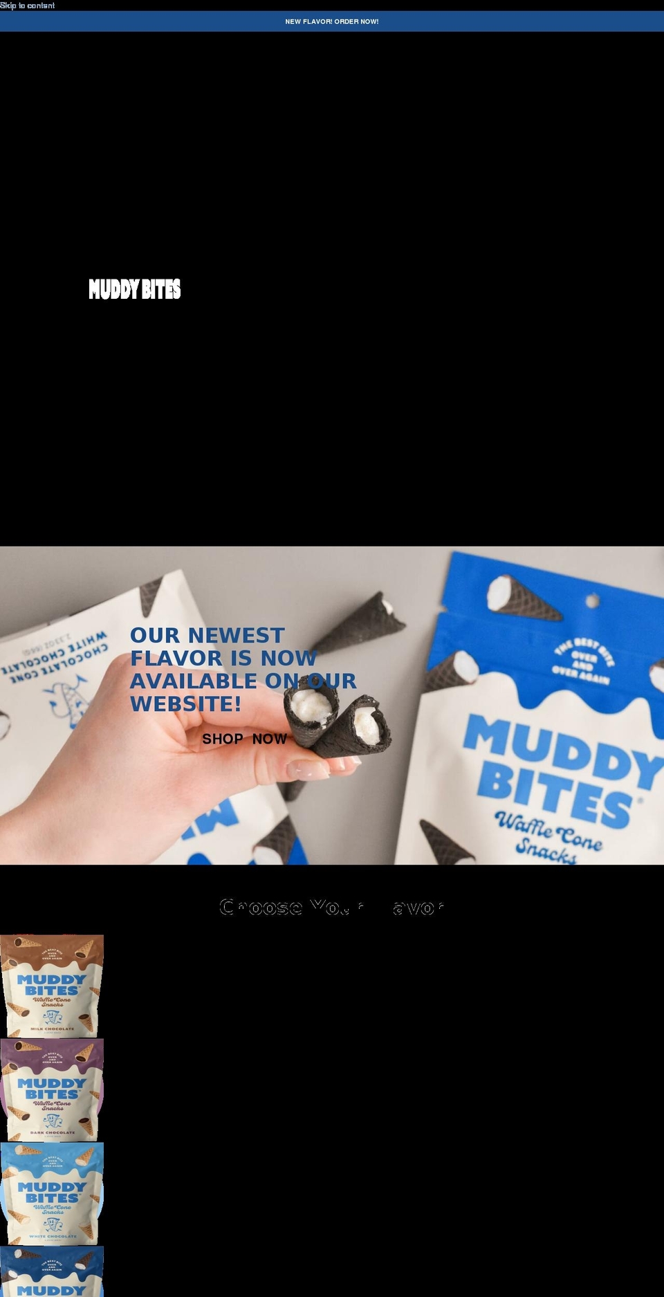 muddybites.com shopify website screenshot