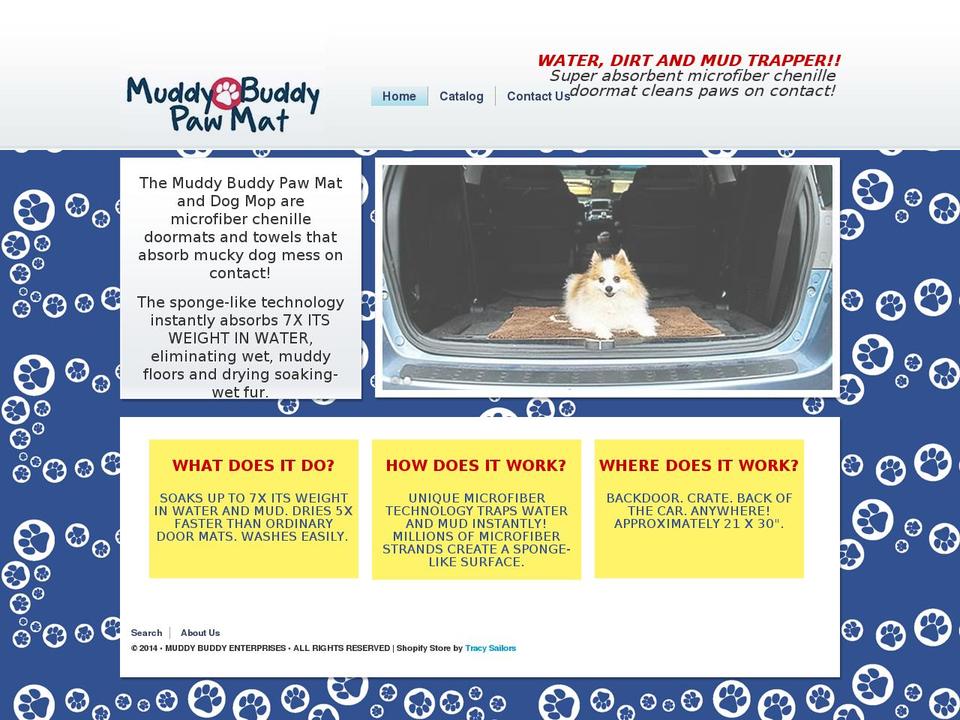 muddybuddy.net shopify website screenshot