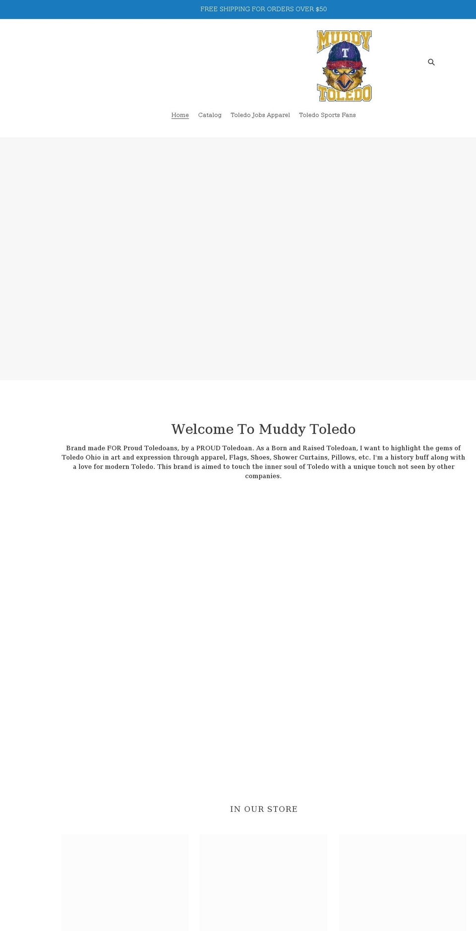 muddytoledo.com shopify website screenshot