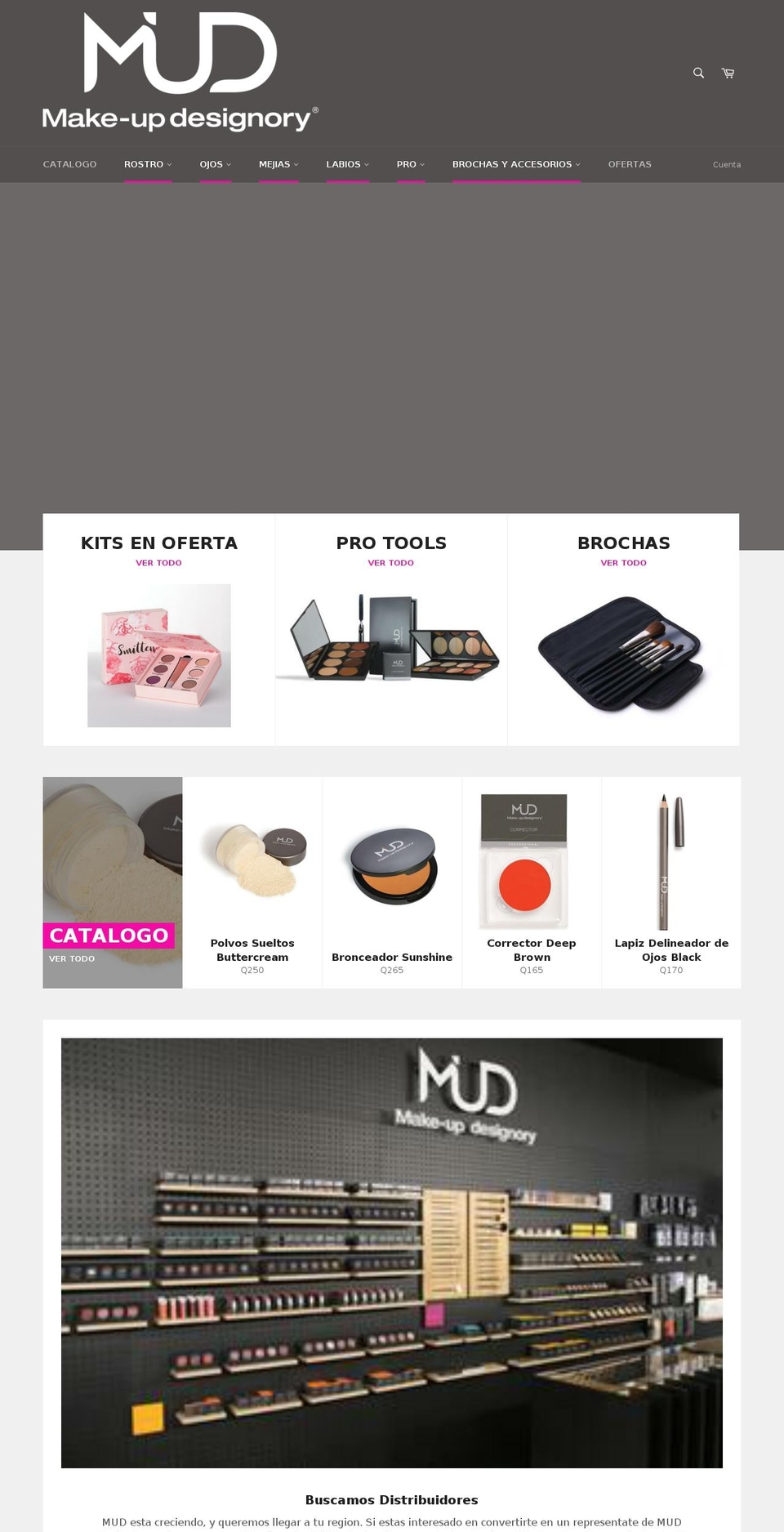 mudenlinea.com — Shopify storefront screenshot