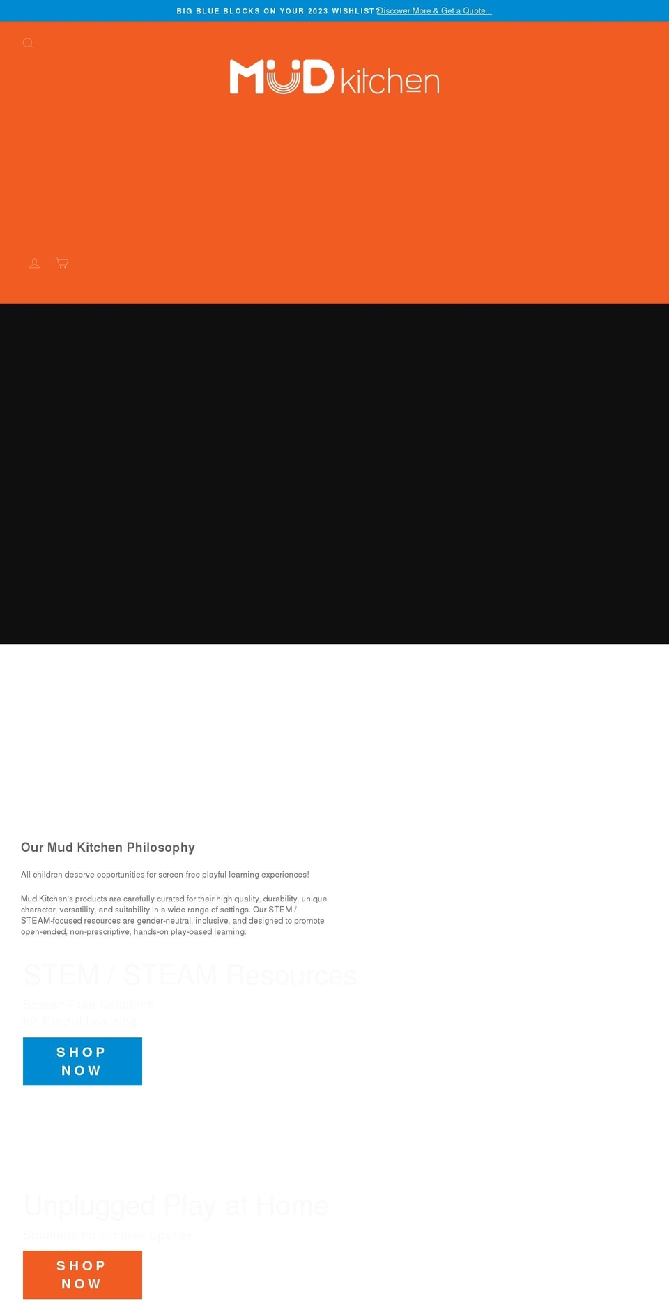 mudkitchen.com.au shopify website screenshot