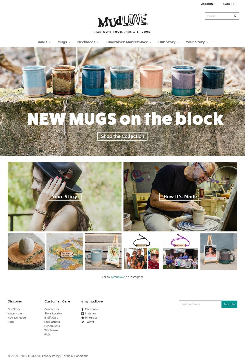 Kalles Shopify theme site example mudlove.com