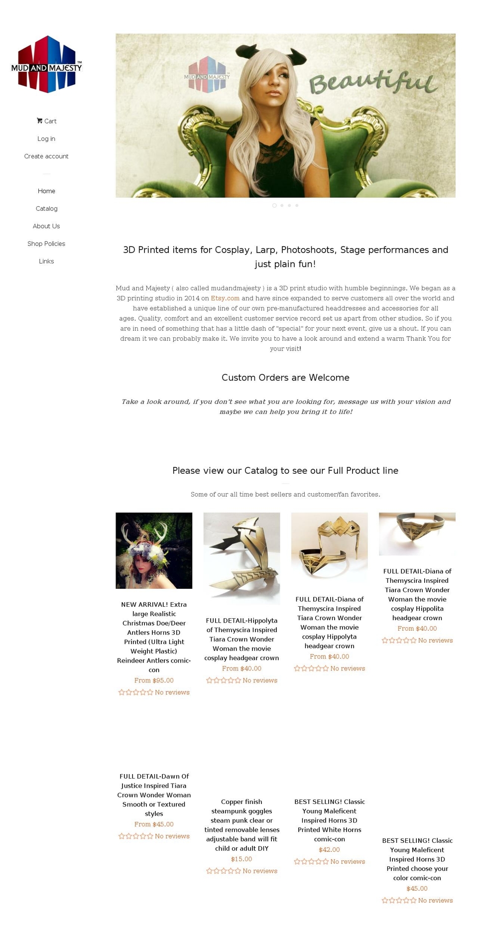 mudmajesty.com — Shopify storefront screenshot