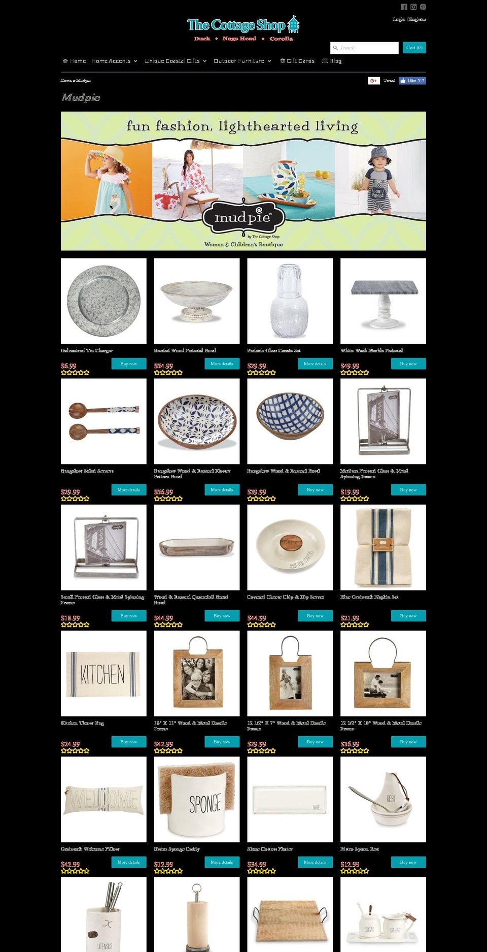 mudpieobx.com — Shopify storefront screenshot