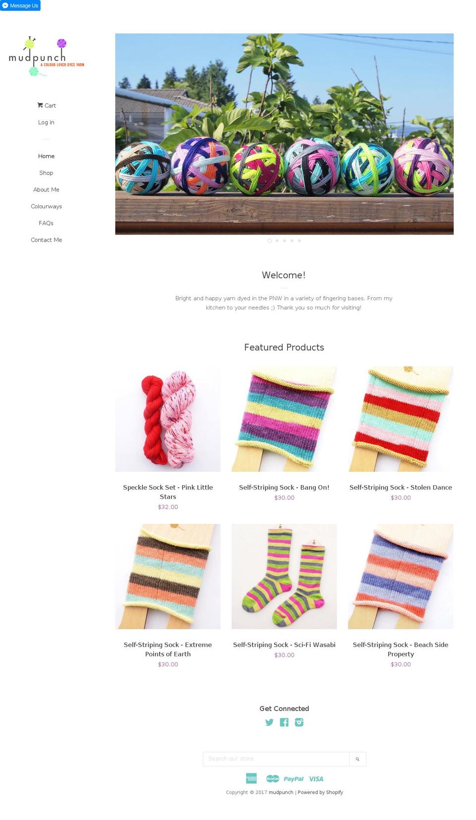 mudpunch.com shopify website screenshot