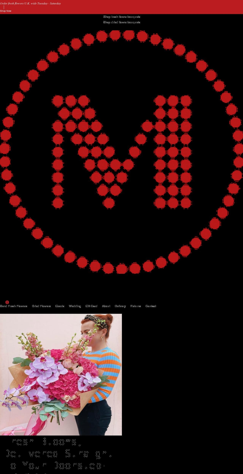 mudurbanflowers.com shopify website screenshot