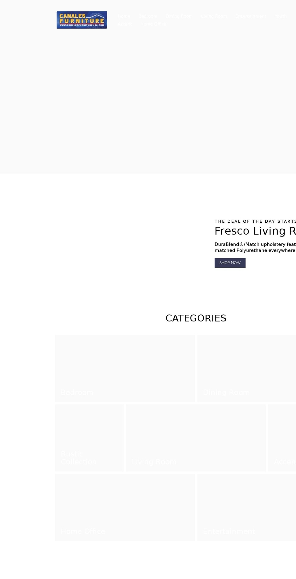 muebleriacanales.com — Shopify storefront screenshot