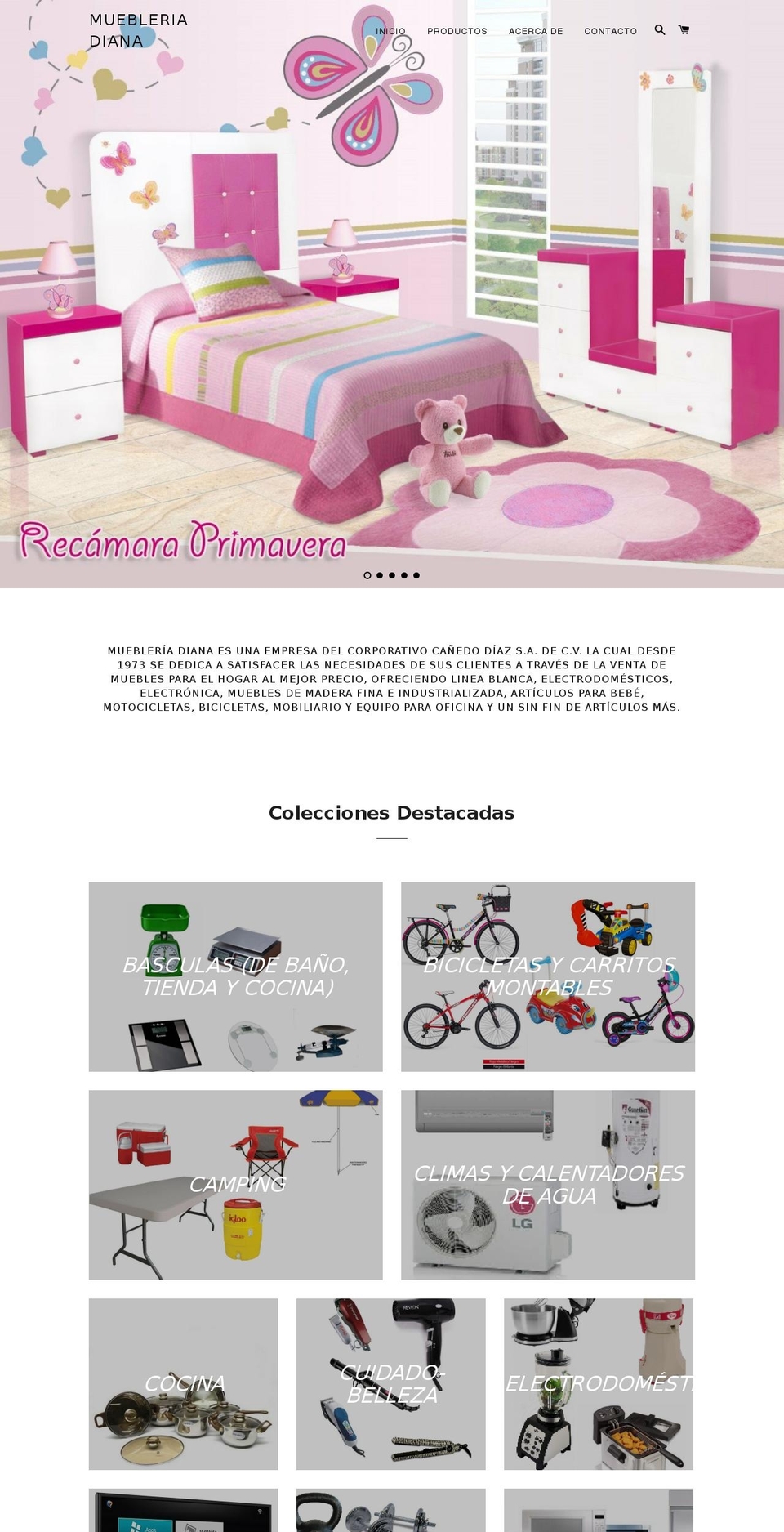 muebleriadiana.com shopify website screenshot