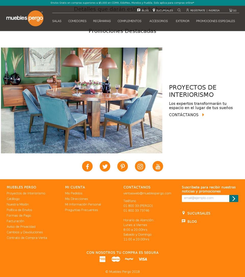 mueblespergo.com shopify website screenshot