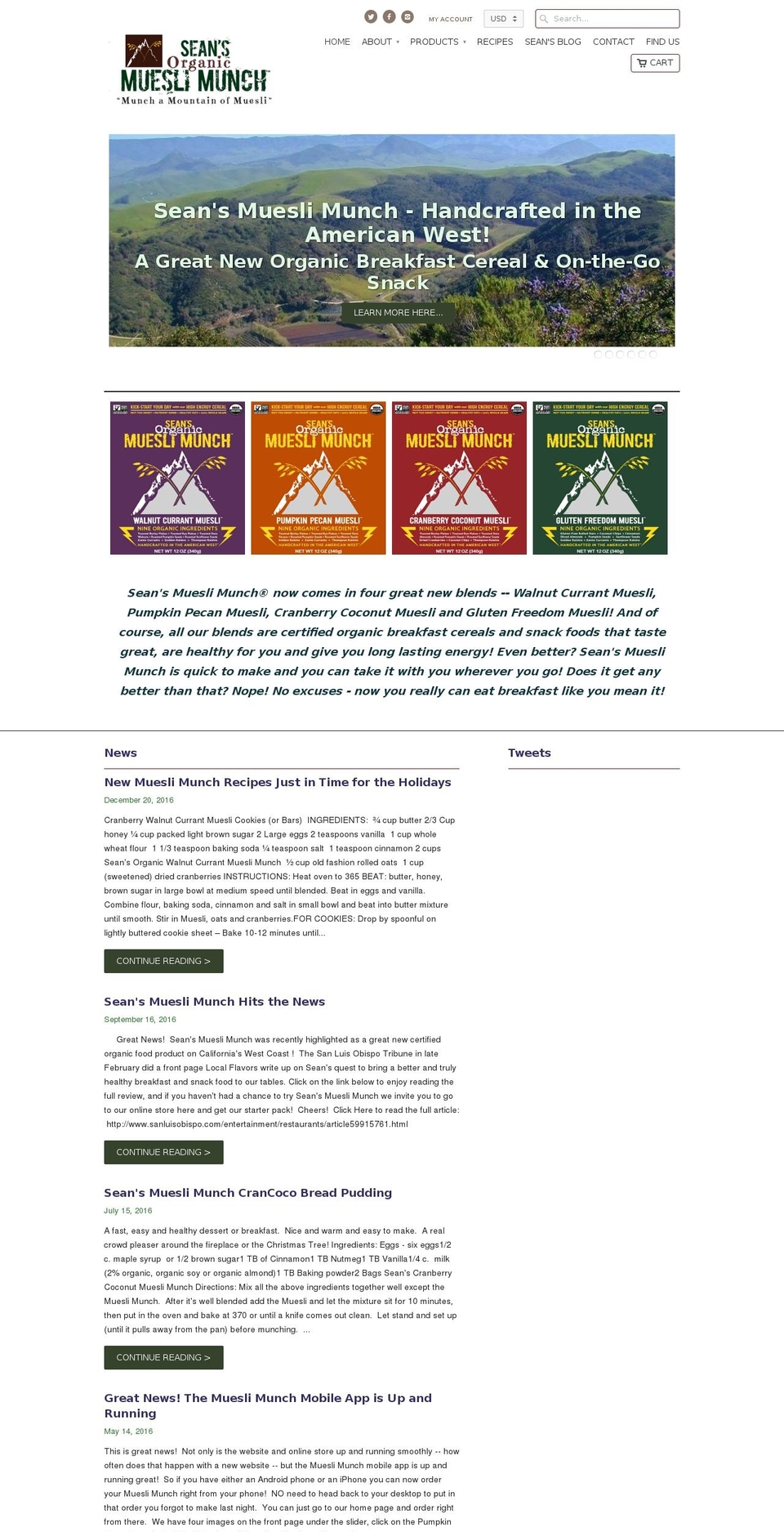 mueslimunch.com shopify website screenshot