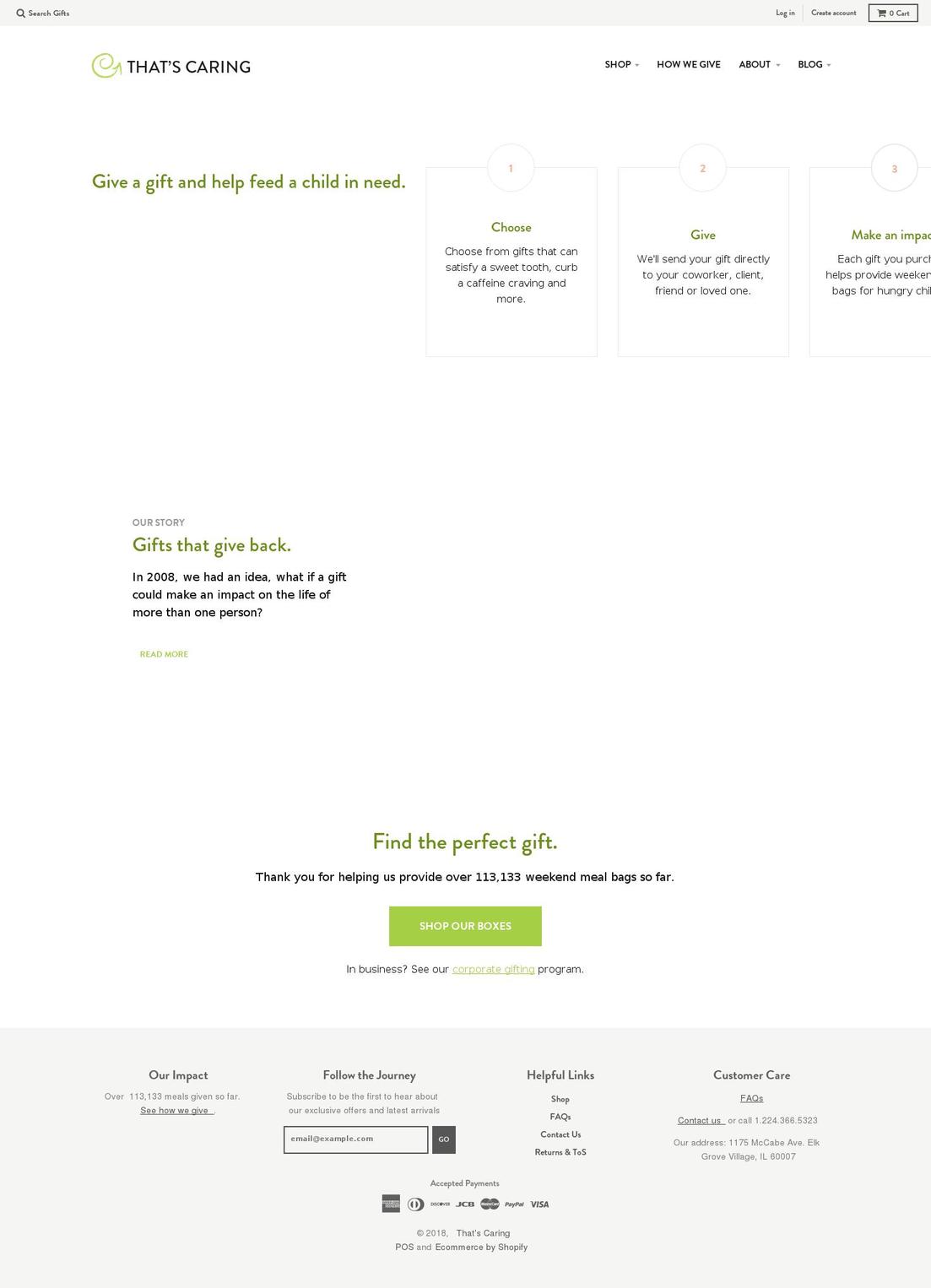 Now That's Caring Shopify theme site example muffingiftbaskets.com
