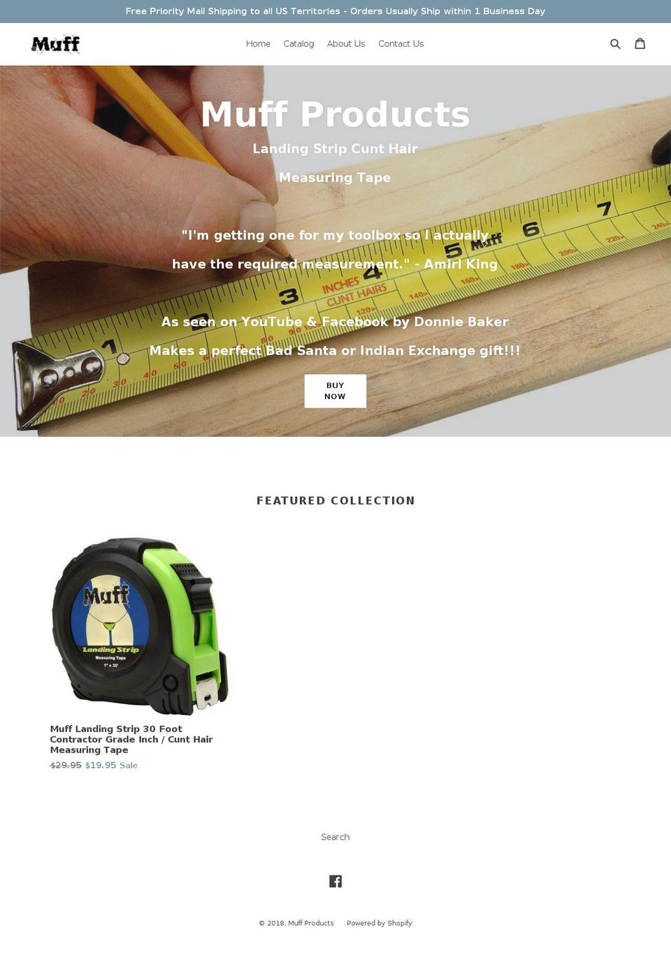 muffproducts.com shopify website screenshot