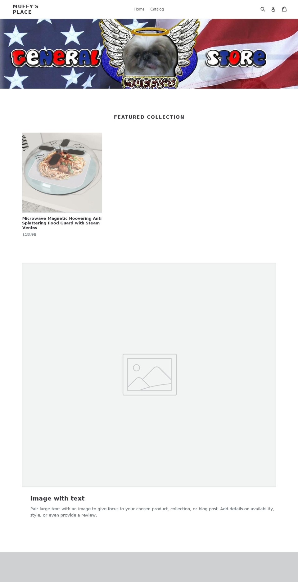 muffysplace.com — Shopify storefront screenshot