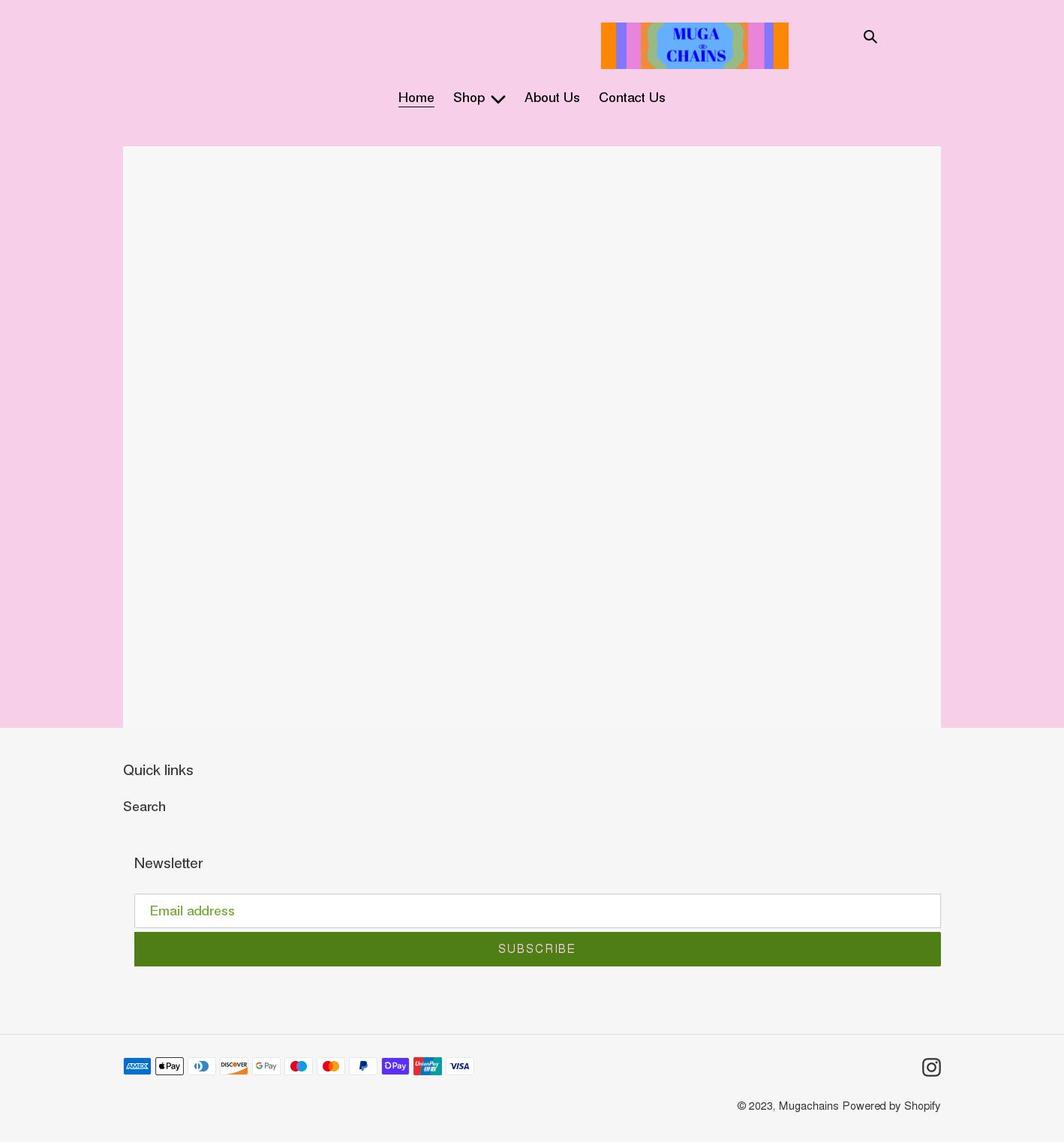 mugachains.com shopify website screenshot