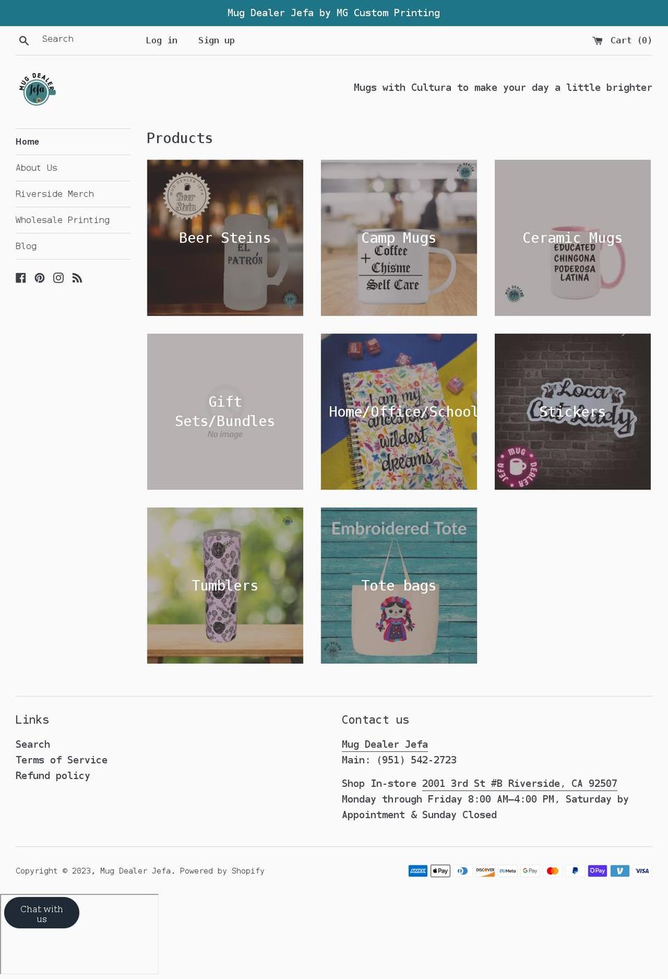 mugdealerjefa.com shopify website screenshot