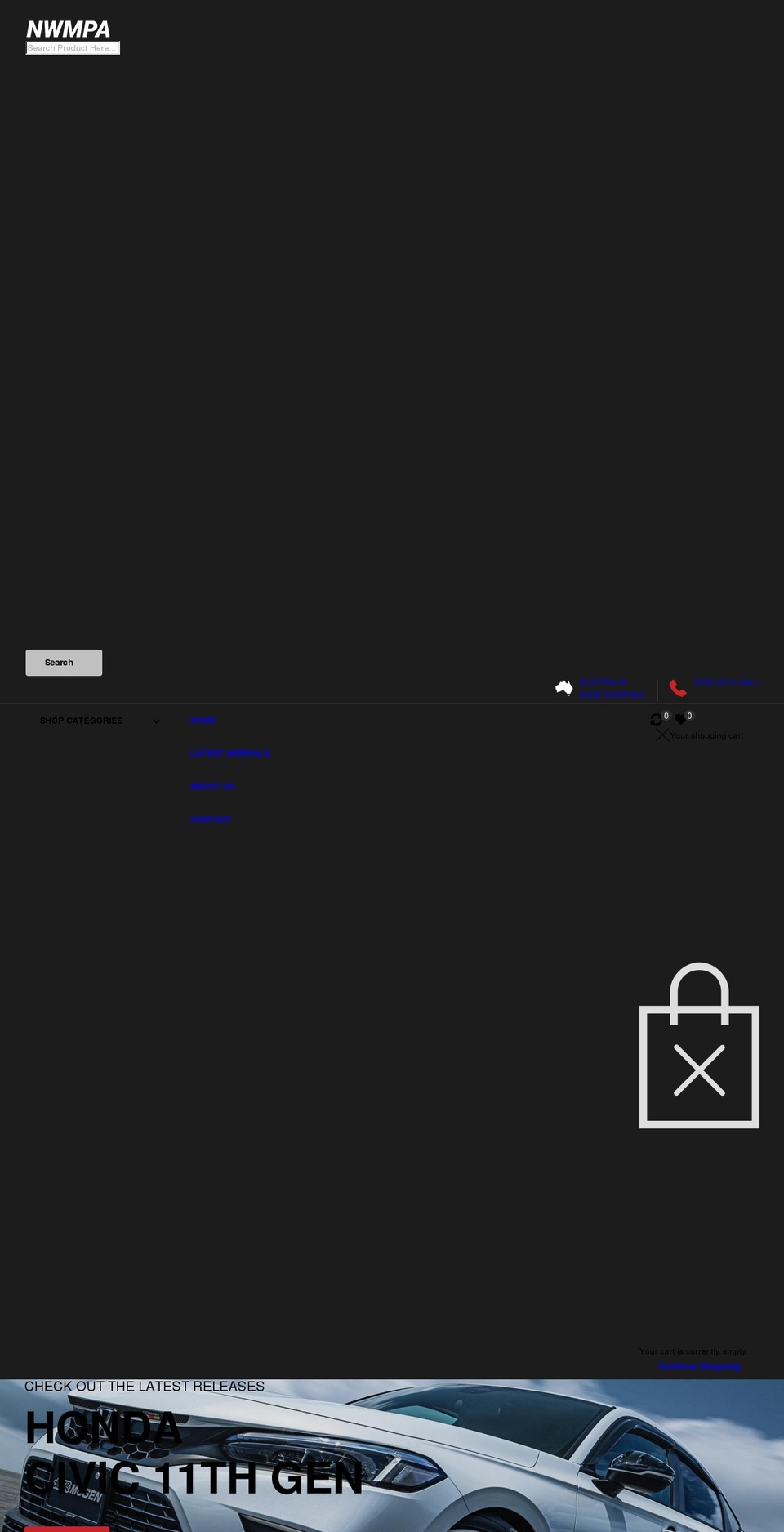 mugenpower.com.au shopify website screenshot